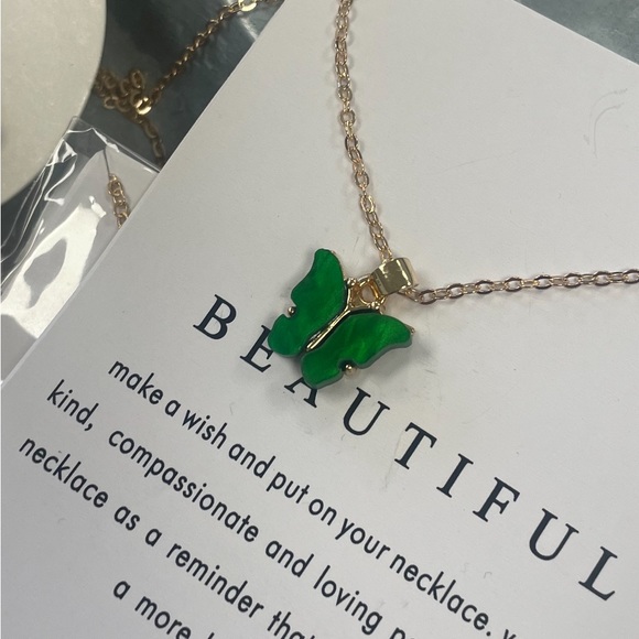 Butterfly Necklace with Note - Picture 2 of 9